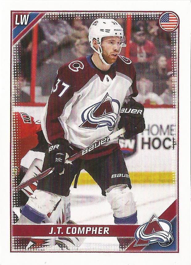 J.T. Compher #126 Colorado Avalanche | 2019-20 Topps NHL Sticker Collection