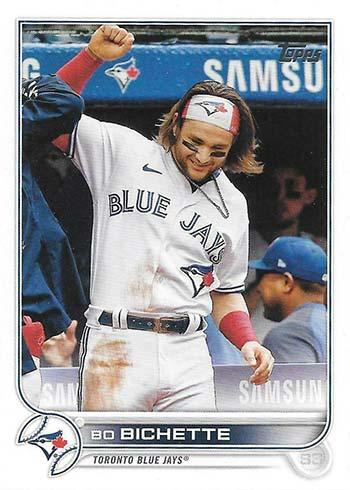 Bo Bichette #126 Toronto Blue Jays (Headband, white jersey) | 2022 Topps