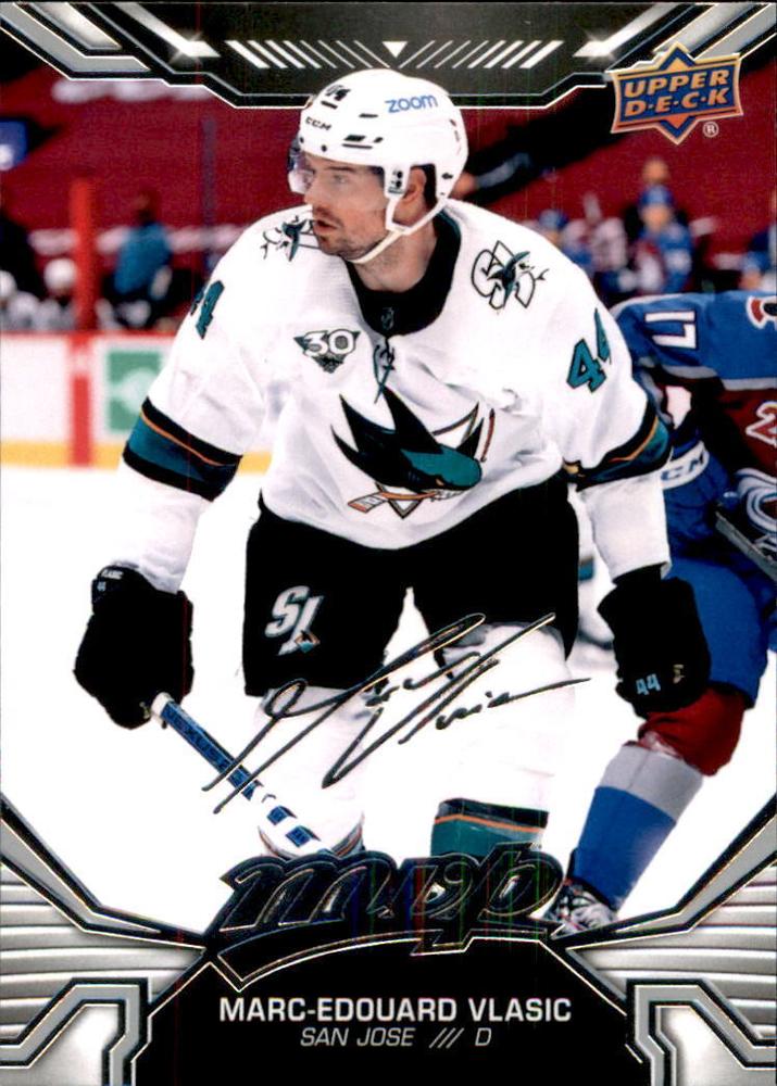 Marc-Edouard Vlasic #126 San Jose Sharks | 2022-23 Upper Deck MVP Silver Script