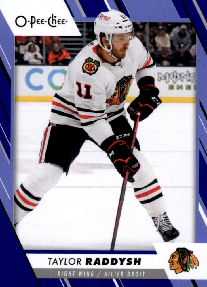 Taylor Raddysh #126 Chicago Blackhawks | 2023-24 O-Pee-Chee Blue Border