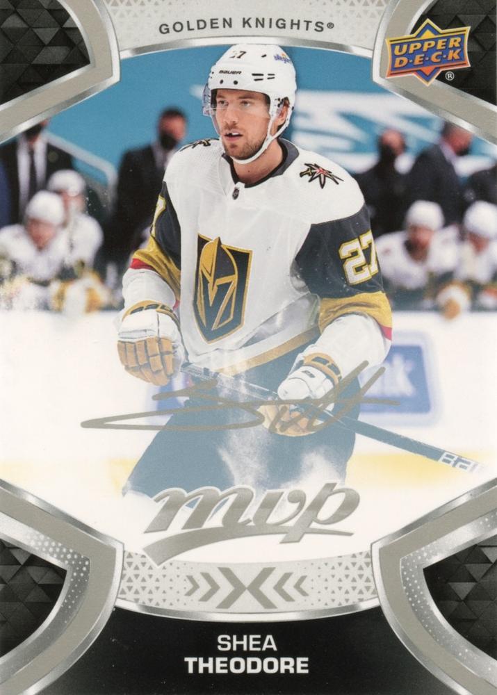 Shea Theodore #127 Vegas Golden Knights | 2021-22 Upper Deck MVP Silver Script