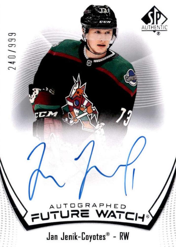 Jan Jenik #127 Arizona Coyotes | 2021-22 SP Authentic