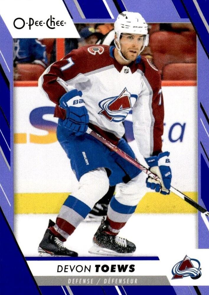 Devon Toews #127 Colorado Avalanche | 2023-24 O-Pee-Chee Blue Border