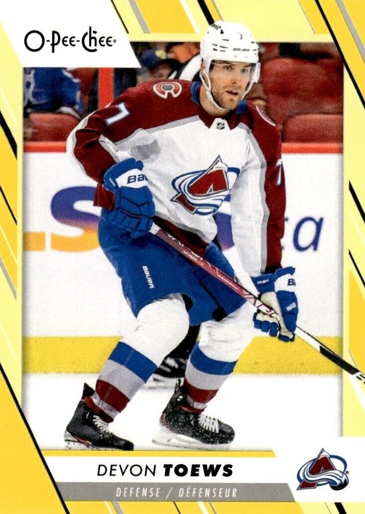 Devon Toews #127 Colorado Avalanche | 2023-24 O-Pee-Chee Yellow Border