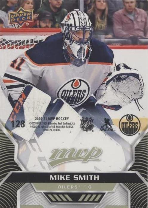 Mike Smith #128 Edmonton Oilers | 2020-21 Upper Deck MVP Puzzle Backs
