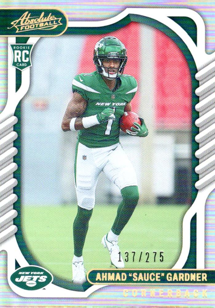 Ahmad "Sauce" Gardner #128 New York Jets | 2022 Panini Absolute | NFL Football