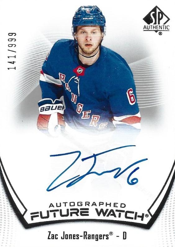 Zac Jones #128 New York Rangers | 2021-22 SP Authentic