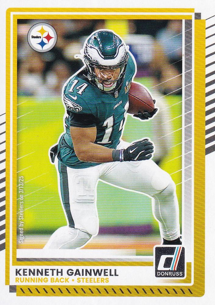 Kenneth Gainwell #128 Pittsburgh Steelers | 2025 Donruss | NFL Football