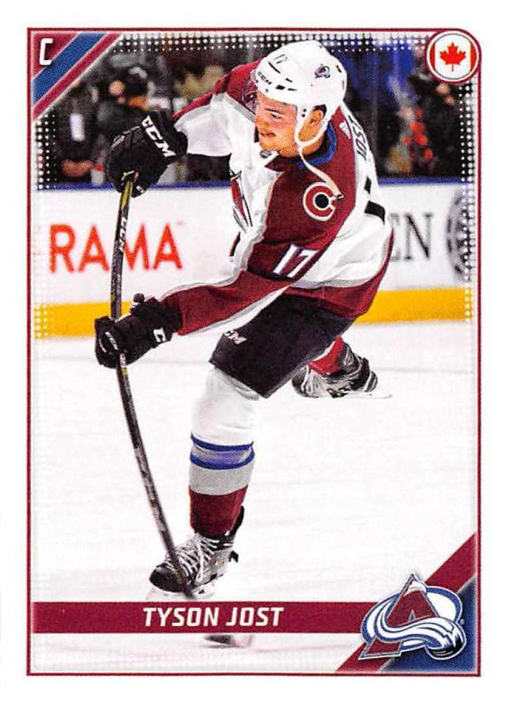 Tyson Jost #129 Colorado Avalanche | 2019-20 Topps NHL Sticker Collection