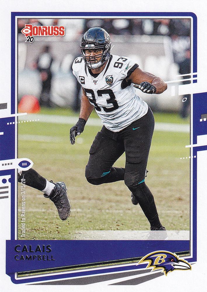 Calais Campbell #129 Baltimore Ravens | 2020 Panini Donruss | NFL Football
