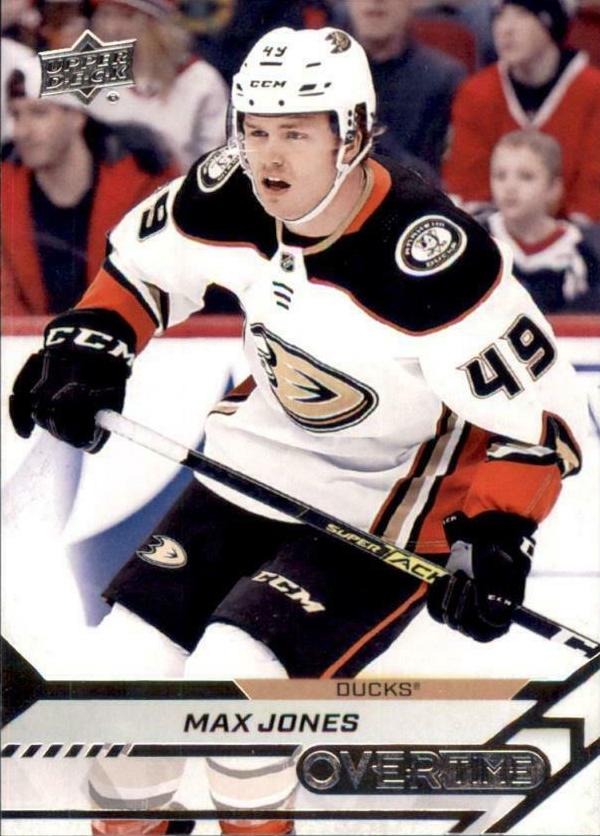 Max Jones #12 Anaheim Ducks | 2020-21 Upper Deck Overtime