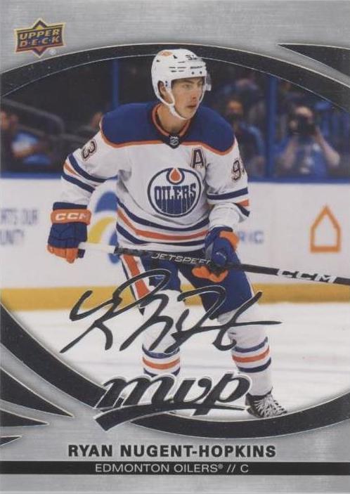 Ryan Nugent-Hopkins #12 Edmonton Oilers | 2023-24 Upper Deck MVP Silver Script