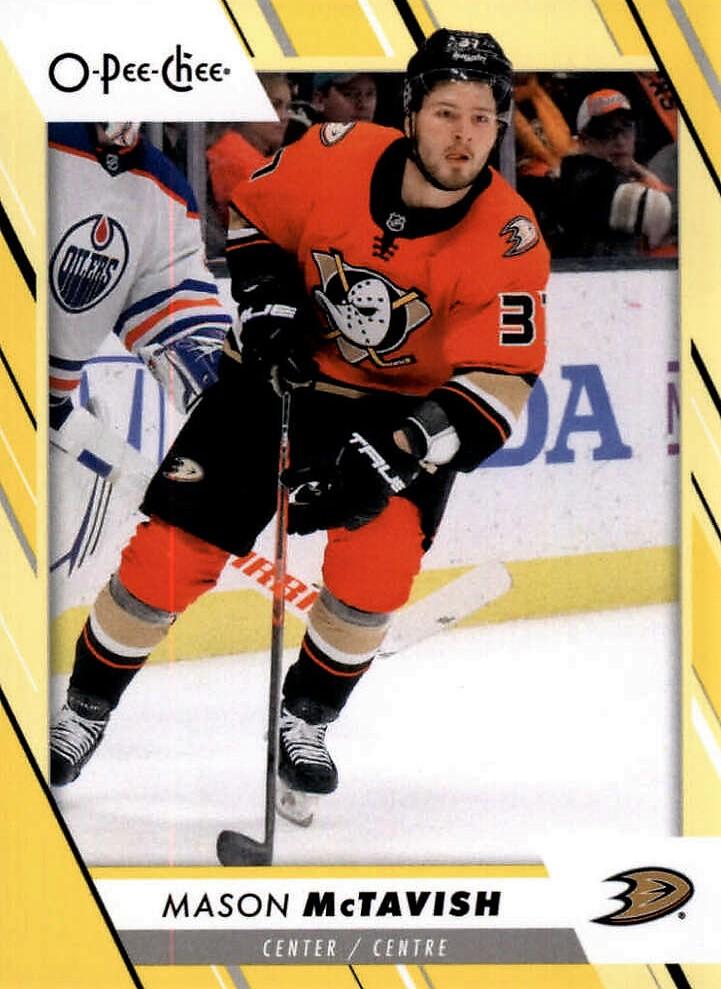 Mason McTavish #12 Anaheim Ducks | 2023-24 O-Pee-Chee Yellow Border