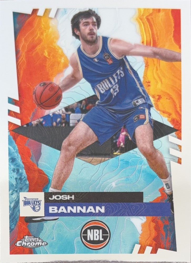 Josh Bannan #12 Brisbane Bullets | 2024-25 Topps Chrome NBL (front)