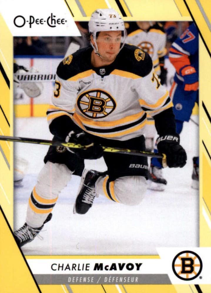 Charlie McAvoy #130 Boston Bruins | 2023-24 O-Pee-Chee Yellow Border