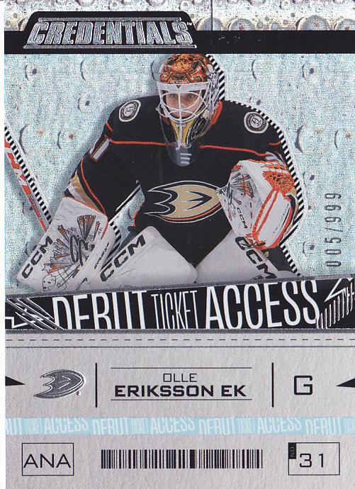 Olle Eriksson Ek #130 Anaheim Ducks | 2023-24 Upper Deck Credentials