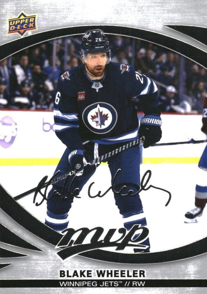 Blake Wheeler #131 Winnipeg Jets | 2023-24 Upper Deck MVP Silver Script
