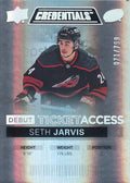 Seth Jarvis #131 Carolina Hurricanes | 2021-22 Upper Deck Credentials