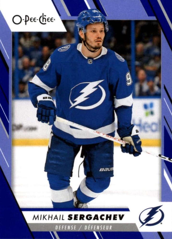Mikhail Sergachev #131 Tampa Bay Lightning | 2023-24 O-Pee-Chee Blue Border