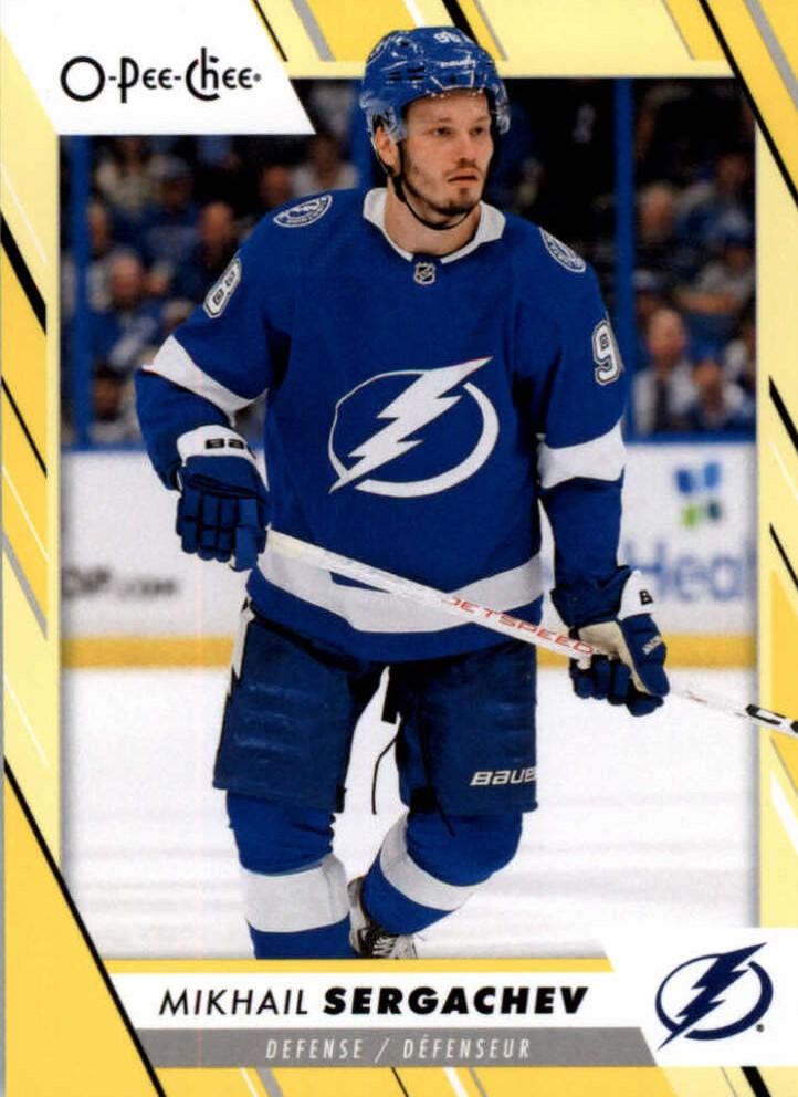 Mikhail Sergachev #131 Tampa Bay Lightning | 2023-24 O-Pee-Chee Yellow Border