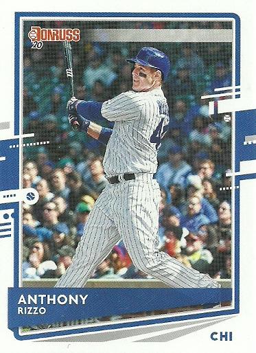 Anthony Rizzo #132 Chicago Cubs ("Chi-Town" and old Donruss logo on back) | 2020 Donruss