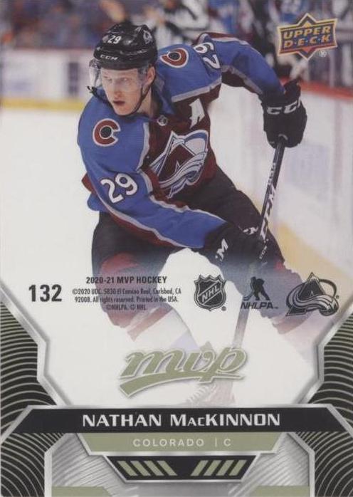 Nathan MacKinnon #132 Colorado Avalanche | 2020-21 Upper Deck MVP Puzzle Backs