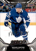 Michael Bunting #132 Toronto Maple Leafs | 2022-23 Upper Deck MVP Silver Script