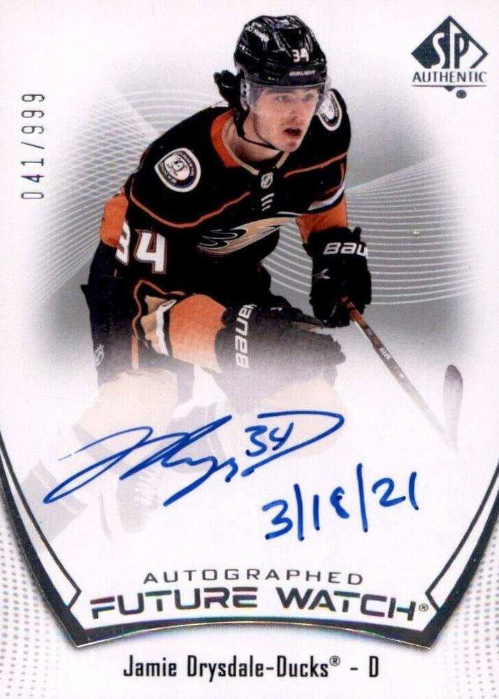 Jamie Drysdale #132 Anaheim Ducks | 2021-22 SP Authentic