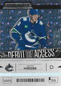 Akito Hirose #132 Vancouver Canucks | 2023-24 Upper Deck Credentials
