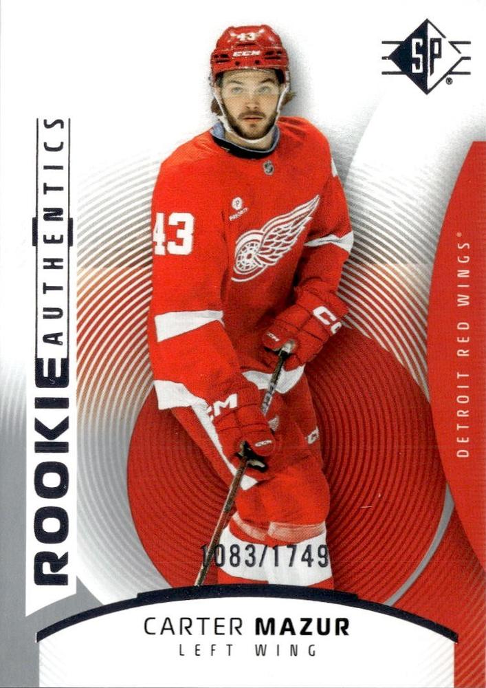 Carter Mazur #132 Detroit Red Wings | 2025-26 Upper Deck SP Hockey