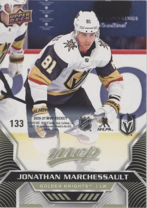 Jonathan Marchessault #133 Vegas Golden Knights | 2020-21 Upper Deck MVP Puzzle Backs