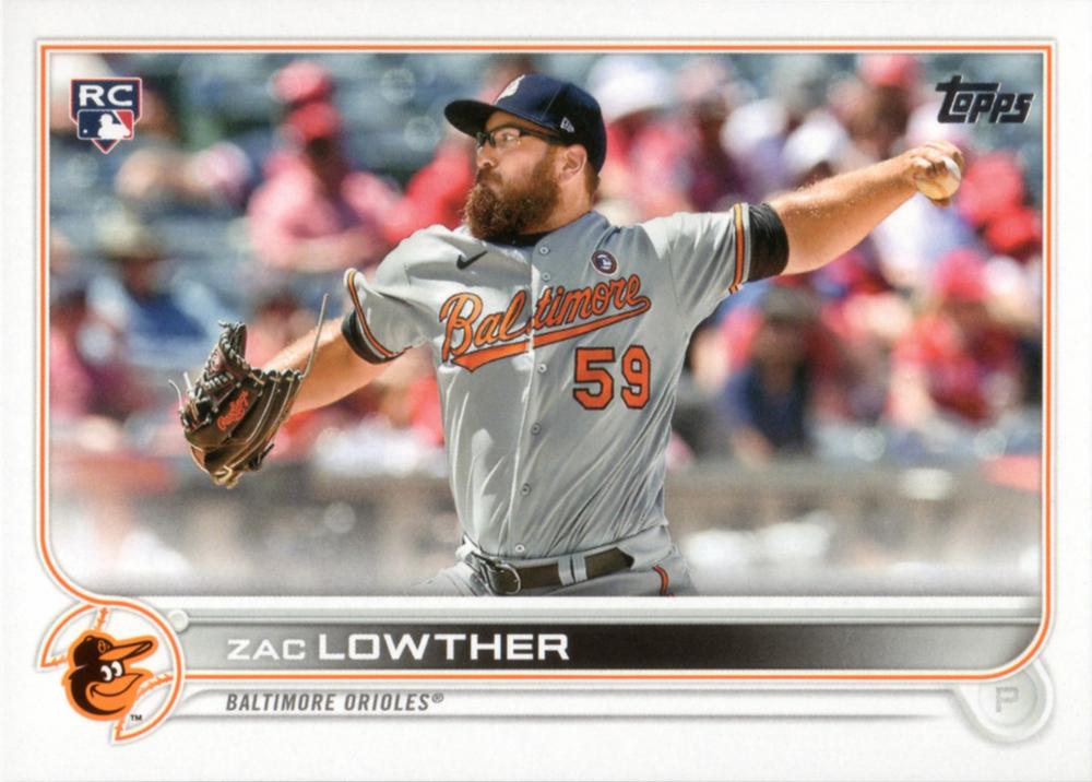 Zac Lowther #133 Baltimore Orioles (Factory set, Large RC logo) | 2022 Topps