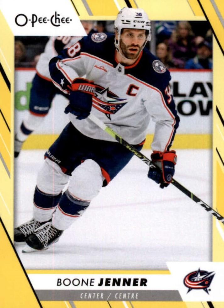 Boone Jenner #133 Columbus Blue Jackets | 2023-24 O-Pee-Chee Yellow Border
