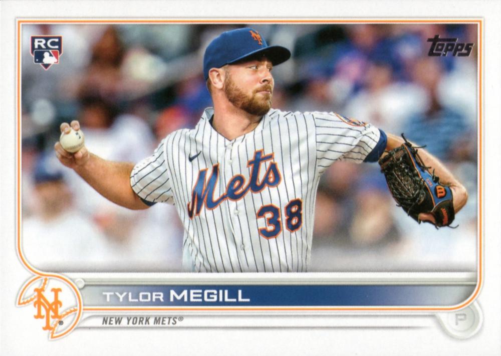 Tylor Megill #134 New York Mets (Factory set, Large RC logo) | 2022 Topps