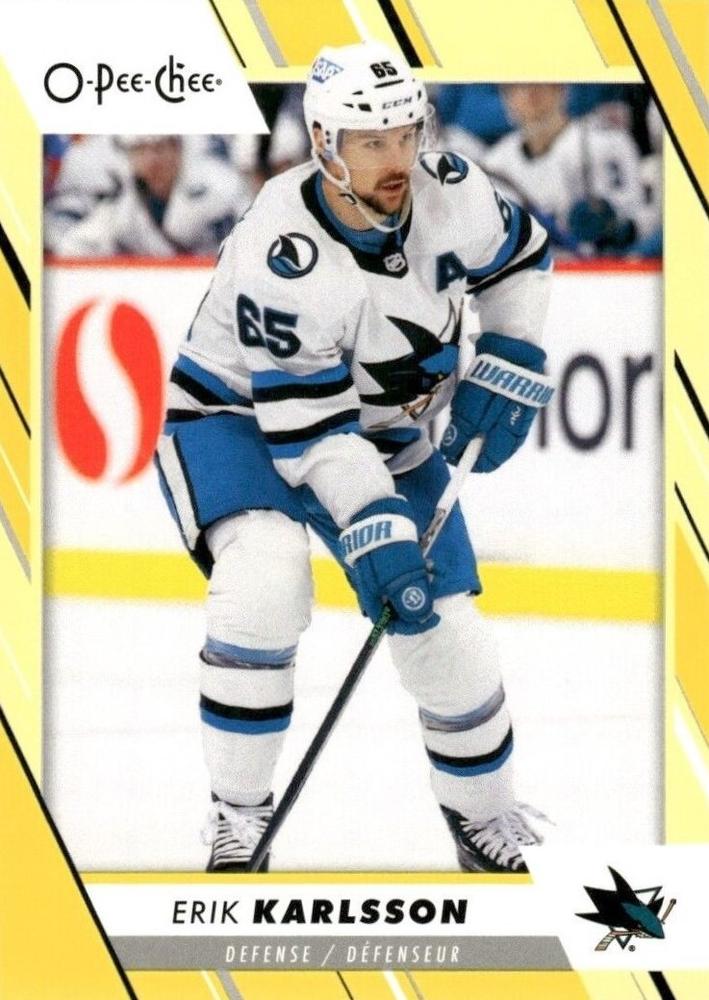 Erik Karlsson #134 San Jose Sharks | 2023-24 O-Pee-Chee Yellow Border