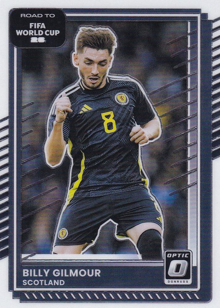 Billy Gilmour #134 Scotland | 2025-26 Donruss Road to FIFA World Cup Optic Parallel