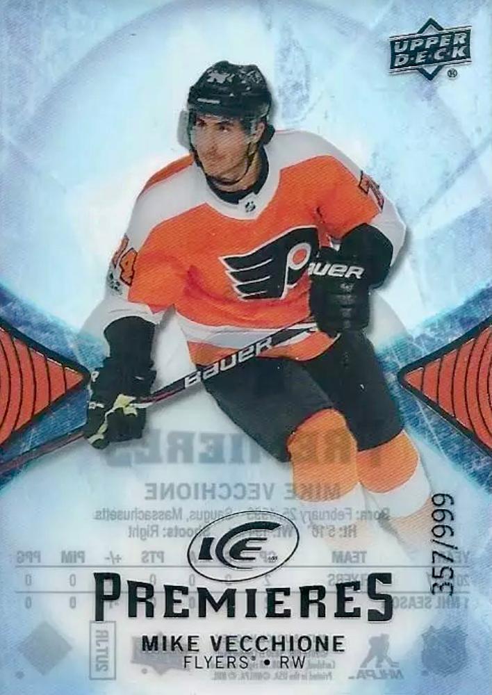 Mike Vecchione #135 Philadelphia Flyers | 2017-18 Upper Deck Ice