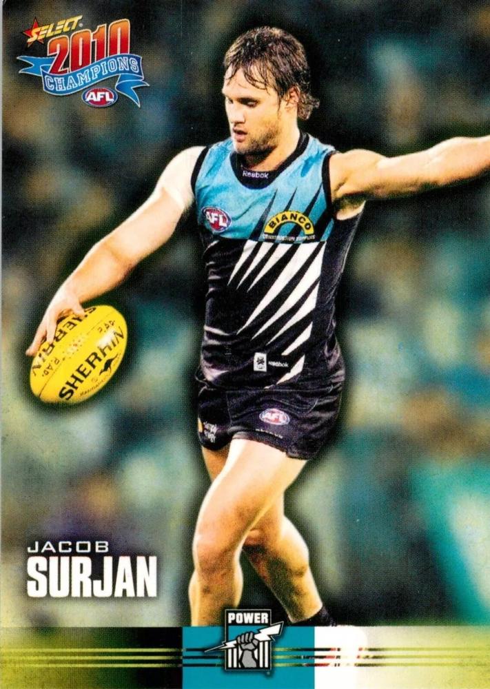 Jacob Surjan #135 Port Adelaide Power | 2010 Select AFL Champions