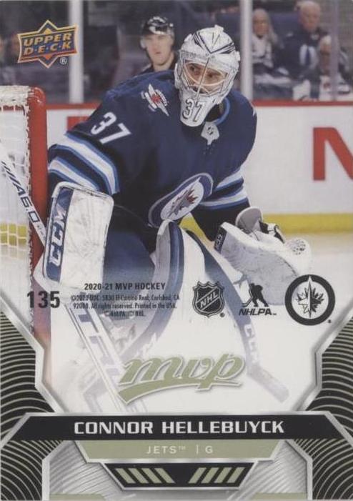 Connor Hellebuyck #135 Winnipeg Jets | 2020-21 Upper Deck MVP Puzzle Backs