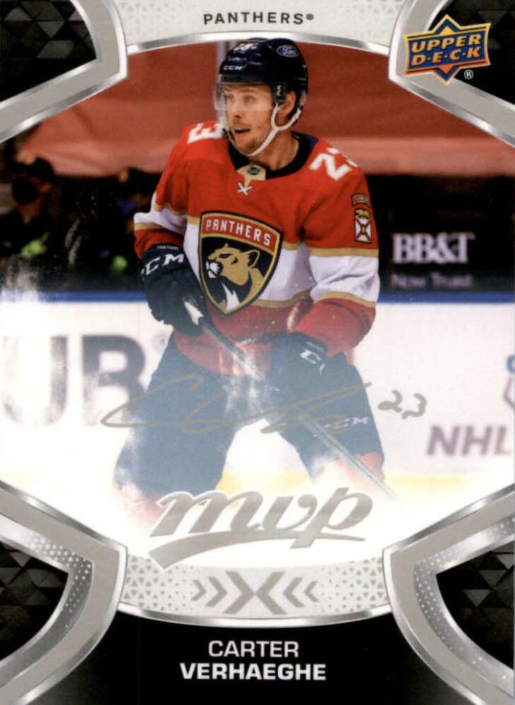 Carter Verhaeghe #135 Florida Panthers | 2021-22 Upper Deck MVP Silver Script