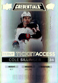Cole Sillinger #135 Columbus Blue Jackets | 2021-22 Upper Deck Credentials
