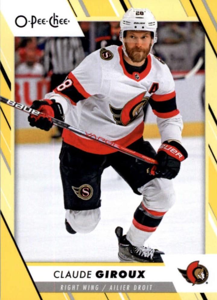Claude Giroux #135 Ottawa Senators | 2023-24 O-Pee-Chee Yellow Border