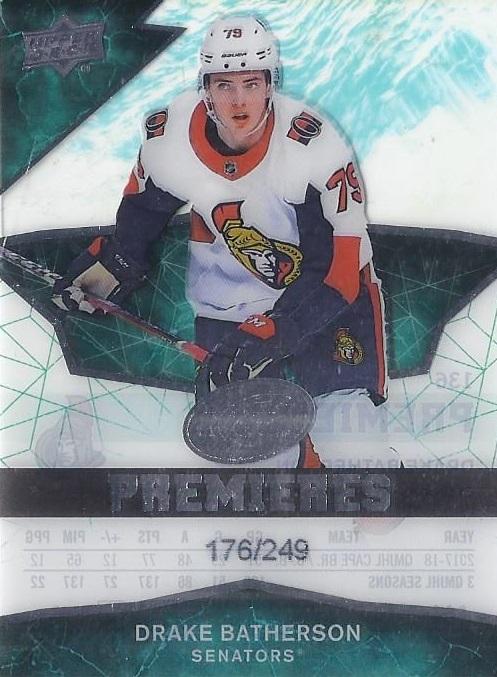 Drake Batherson #136 Ottawa Senators | 2018-19 Upper Deck Ice