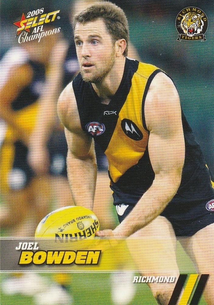 Joel Bowden #136 Richmond Tigers | 2008 Select AFL Champions