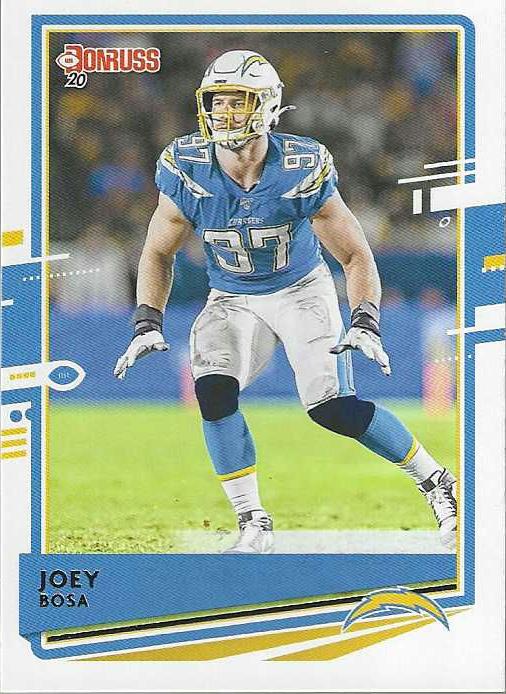 Joey Bosa #136 Los Angeles Chargers (Blue jersey) | 2020 Panini Donruss | NFL Football