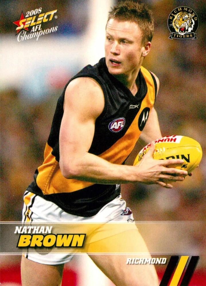 Nathan Brown #137 Richmond Tigers | 2008 Select AFL Champions