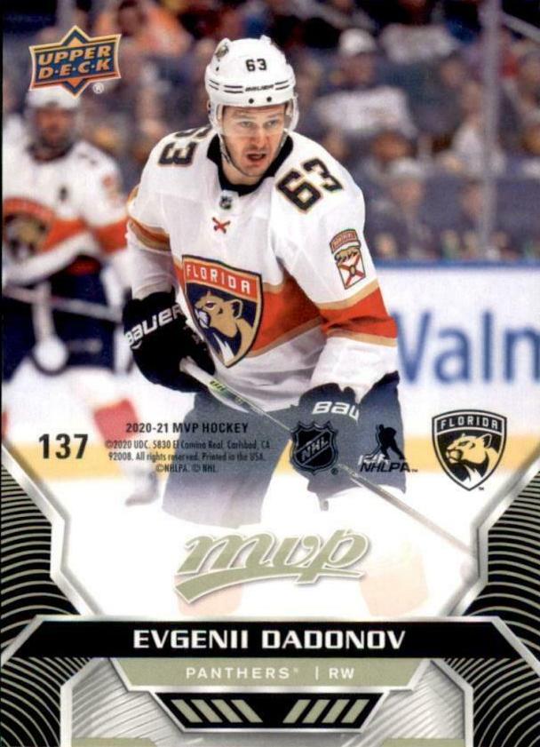 Evgenii Dadonov #137 Florida Panthers | 2020-21 Upper Deck MVP Puzzle Backs