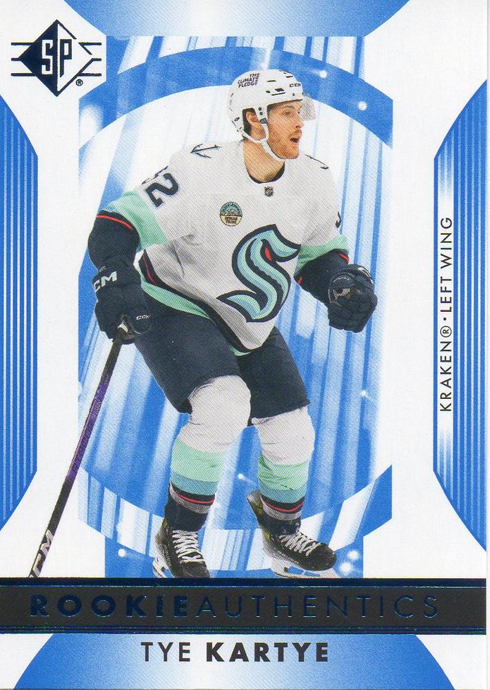 Tye Kartye #137 Seattle Kraken Rookie Authentics | 2023-24 SP Blue
