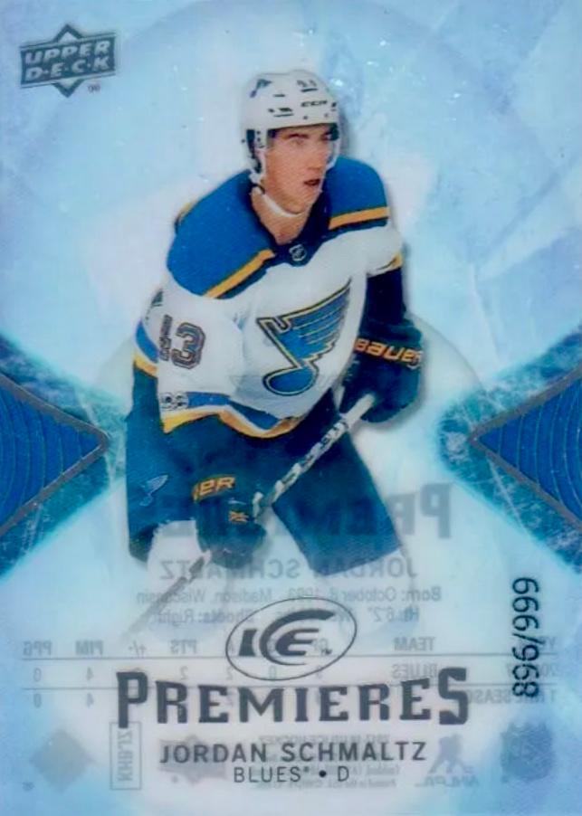 Jordan Schmaltz #138 St. Louis Blues | 2017-18 Upper Deck Ice