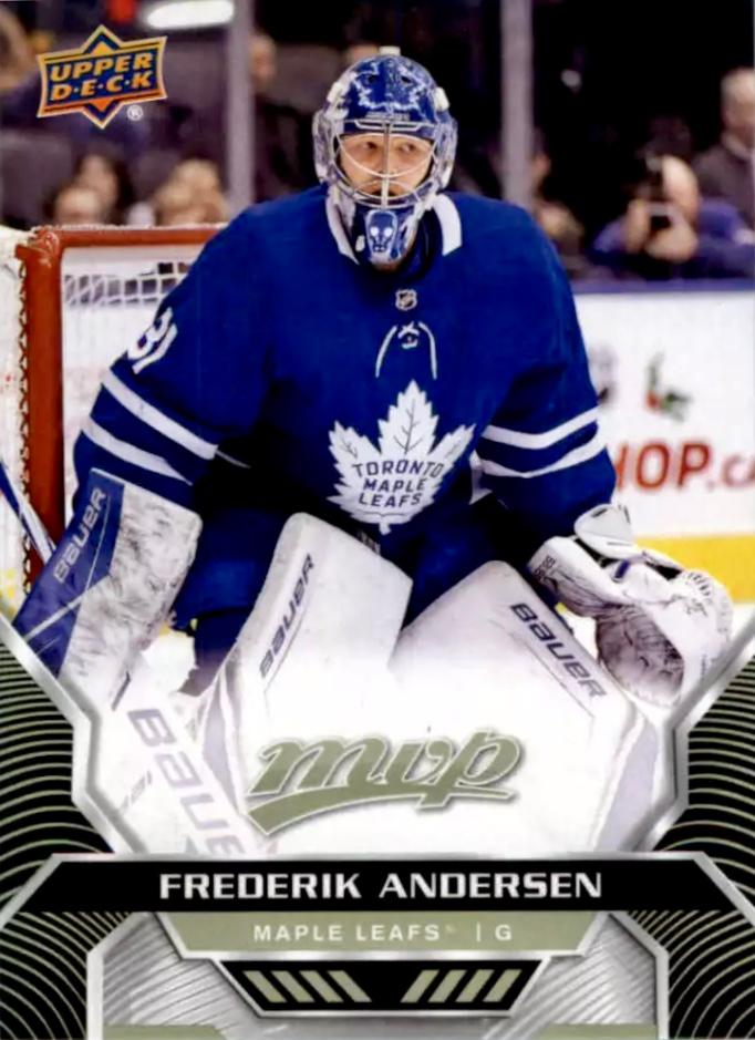 Frederik Andersen #138 Toronto Maple Leafs | 2020-21 Upper Deck MVP
